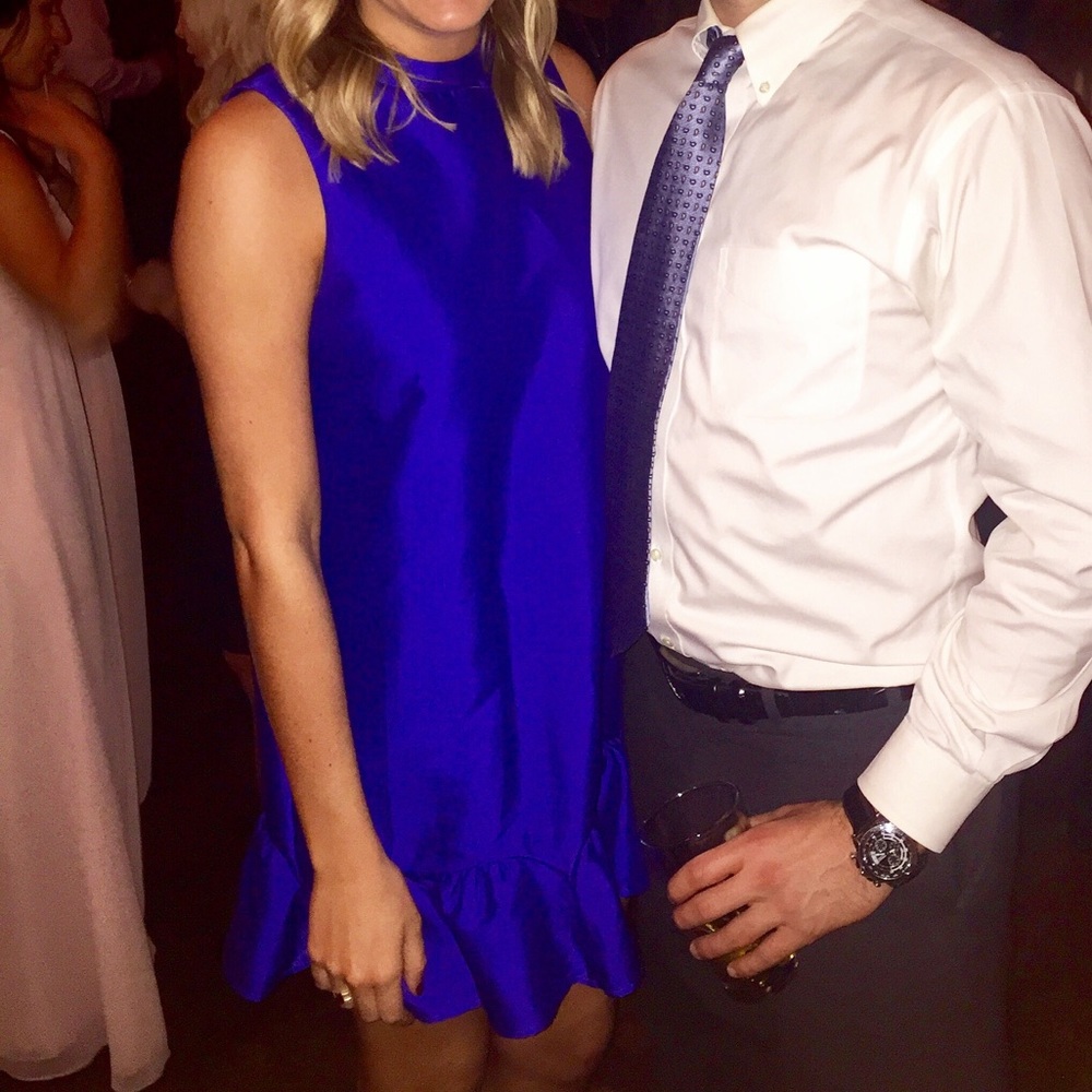 Do+Be Royal Blue Scallop Dress